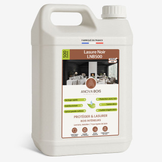 Lasure Noire Mat ou Brillant pour Bois Intérieur – LNB500