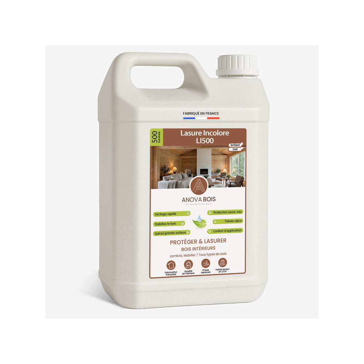 Lasure Incolore pour Bois Intérieur – LI500
