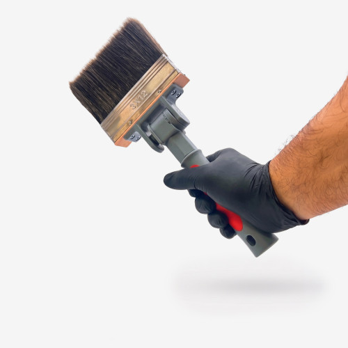 Wide Exterior Wood Stain Brush 120mm - 90° Adjustable Head